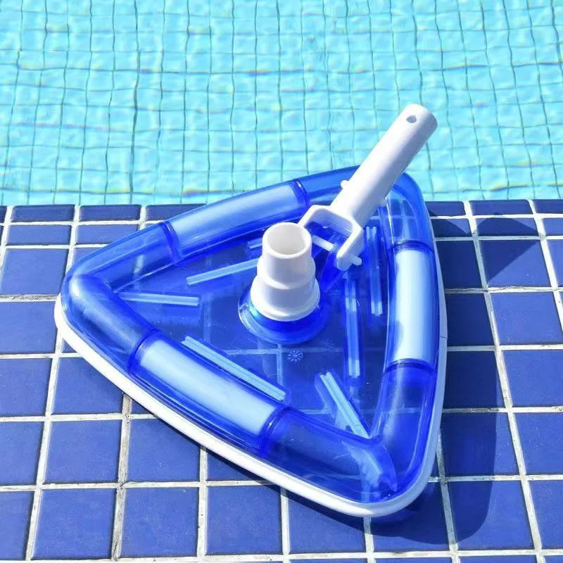 1pc Transparent Triangle Spa Swimming Pool Vacuum Cleaner Head Cleaning Brush Tool Outdoor Hot Tubs Accessories Garden Supplies