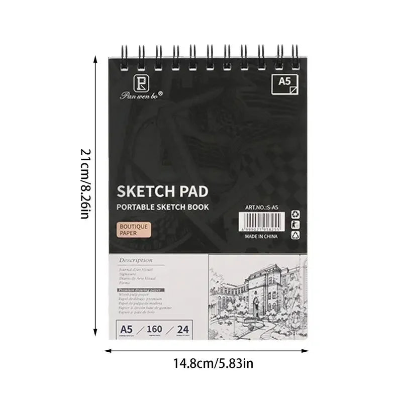 Professional Sketchbook Thick Pape A4/A5 Notebook Diary Art School Supplies Pencil Drawing Notepad Painting Book Sketchbook