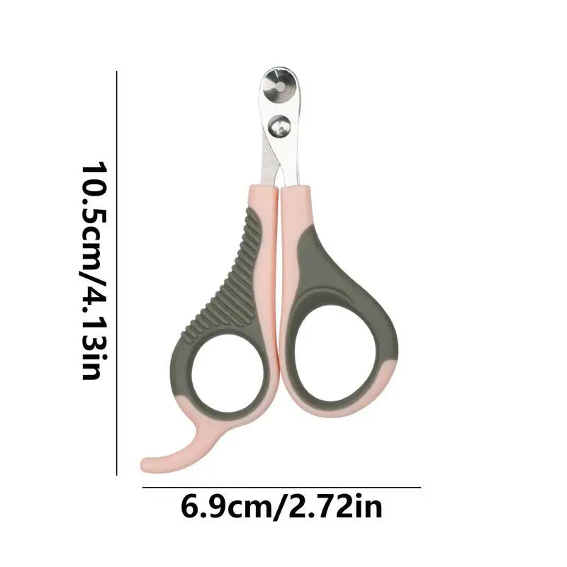 Professional Non Slip Handles Pet Nail Clipper Avoid Over Cutting Stainless Steel Scissors Cat Dog For Claw Care Grooming