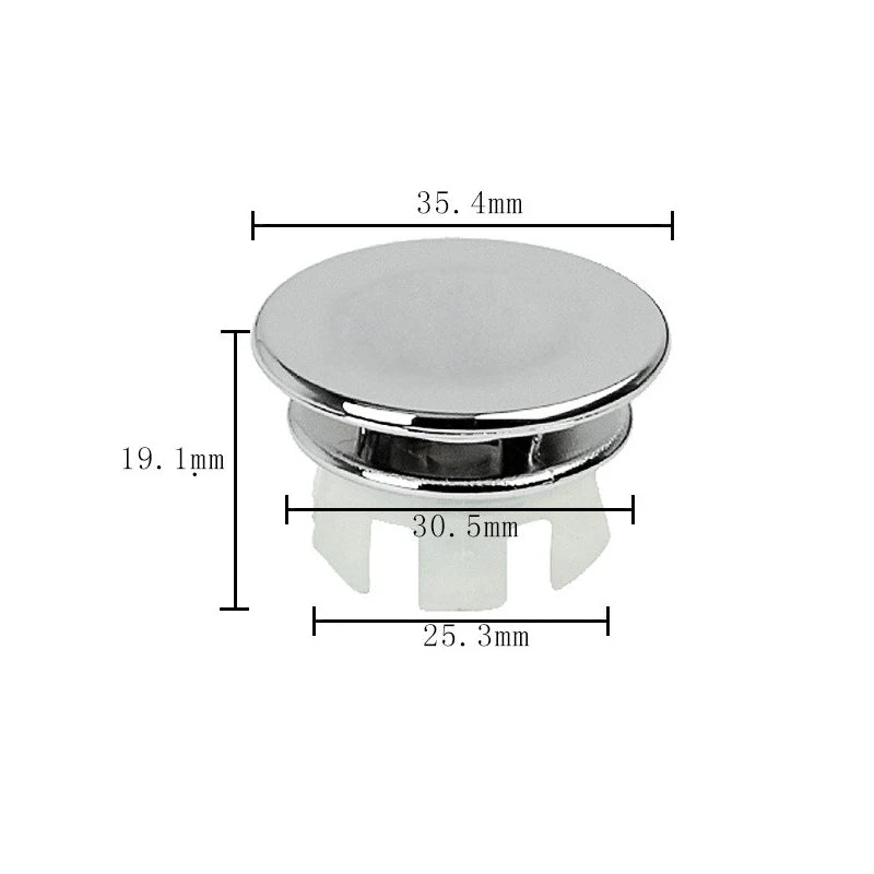 4/1Pcs Sink Hole Round Overflow Cover Basin Trim Bath Drain Cap Wash Basin Hollow Overflow Rings Kitchen Bathroom Accessories