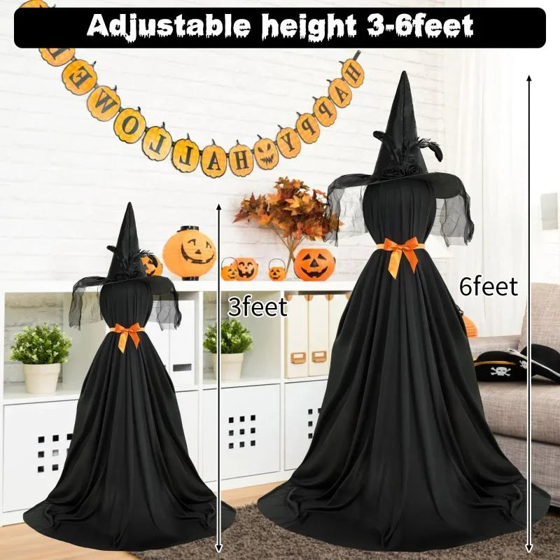 Halloween Hooded Ghost Decorations Indoor Ghost Decorations with String Lights Halloween Standing Ghost Lights