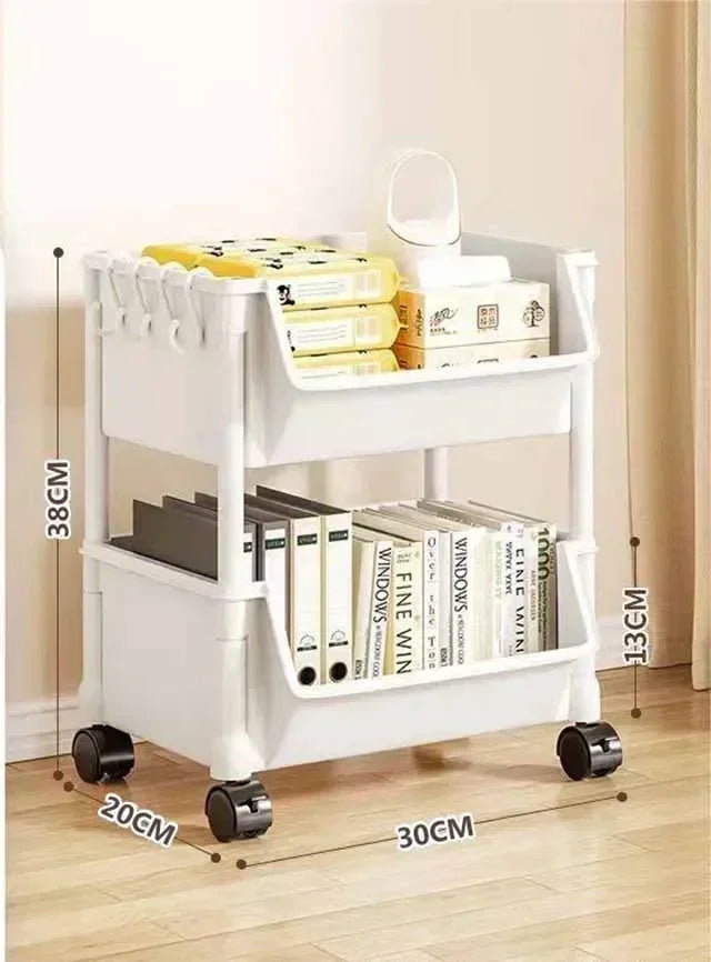 Trolley Bookshelf Kitchen Storage Rack Kitchen Corner Narrow Slit Storage Cabinet Bathroom Living Room Home Organizer Key hanger