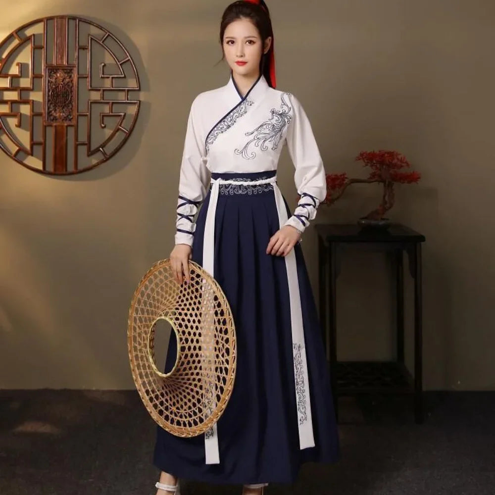 Chinese Hanfu Dress Women Clothing Vintage Ethnic Style Fashion Clothes Elegant Streetwear Casual  Chinese Traditional Dress