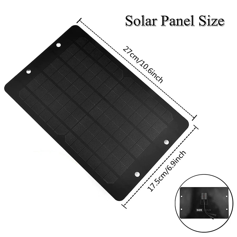 10W 12V Solar Powered Panel Kit Solar Panel Kit Solar Panel & High Speed Ventilation Vent Fan for Chicken Coop Shed Pet House