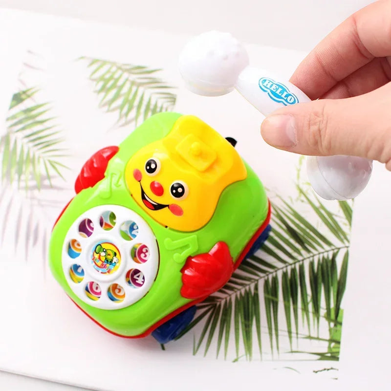 Cute Cartoon Smile Face Toy Phone Car Funny Parent-child Interactive Game Gift for Kids Develop Intelligence Education Random