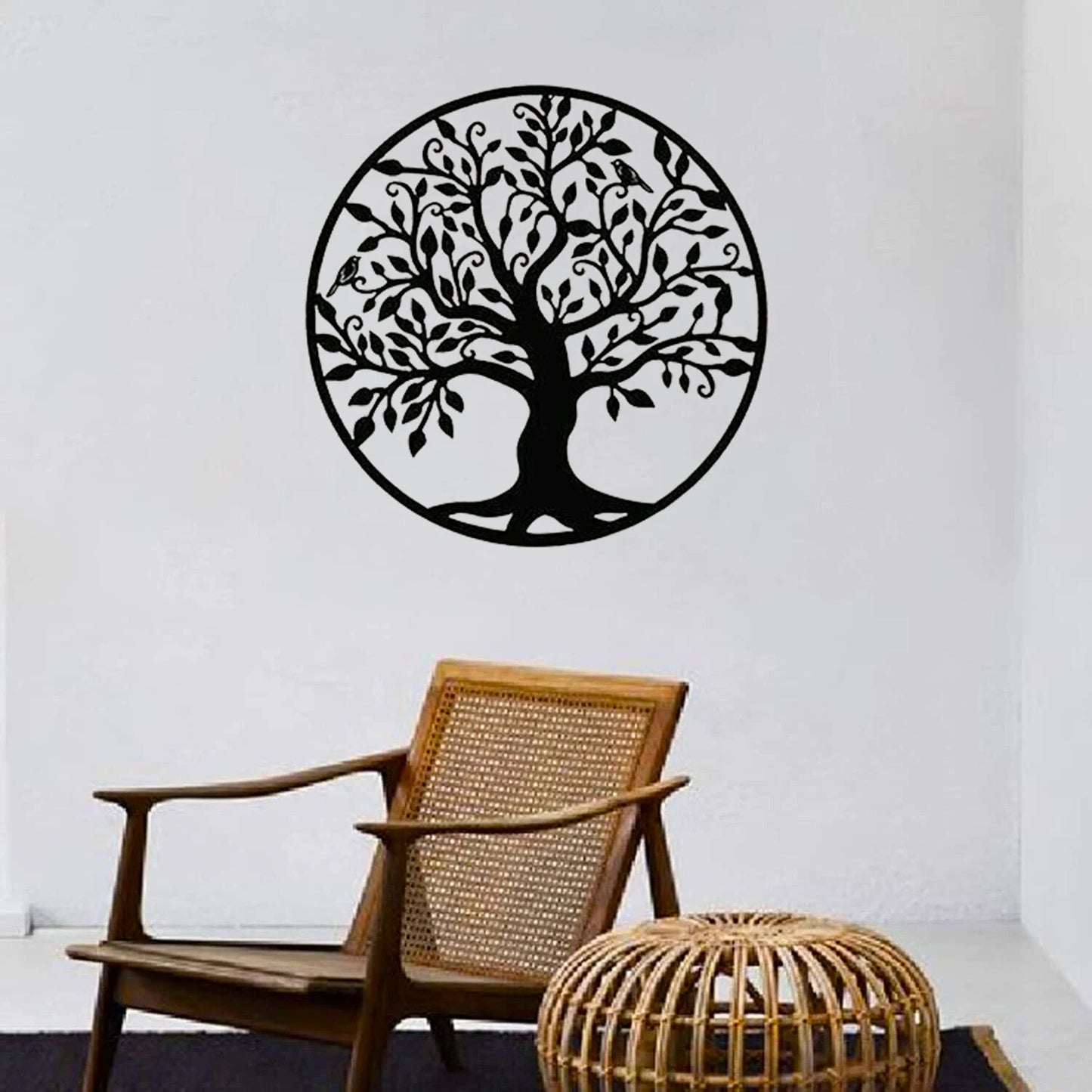 Metal Home Wall Art-Tree of Life Cozinha Decor Family Decoración Hogar Hanging Bedroom Living Room Bathroom Accessories Decor