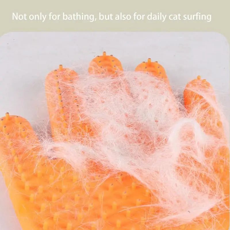 Silicone Pet Grooming Glove Double Sides Cat Dog Hair Remover Brush Comb Deshedding Bathing Washing Cleaning Supplies