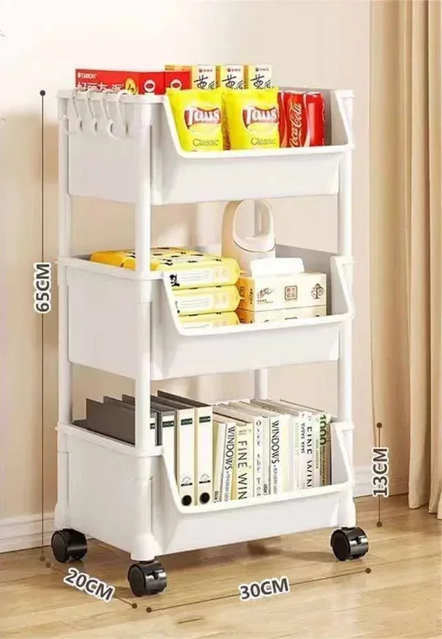 Trolley Bookshelf Kitchen Storage Rack Kitchen Corner Narrow Slit Storage Cabinet Bathroom Living Room Home Organizer Key hanger