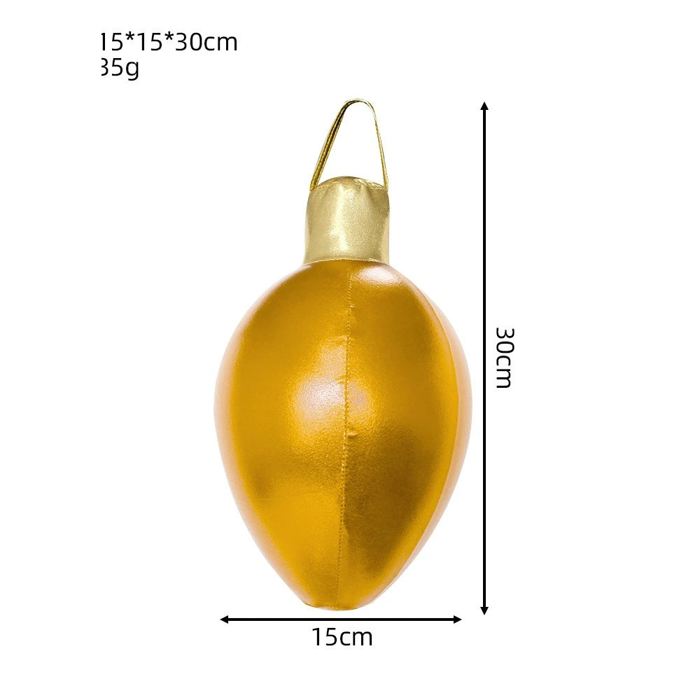 Emulational PVC Christmas Colored Lights Inflatable Ball, Colorful String Lights Inflatable Ball for parties、various festivals