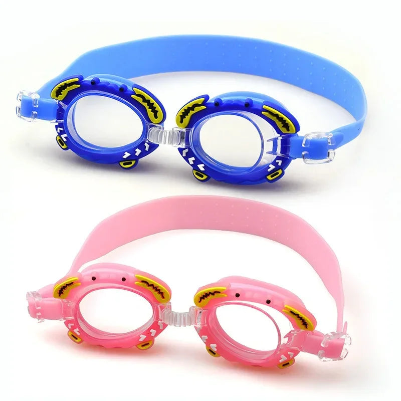 New Adjustable Waterproof  Anti-fog Swimming Goggles for Children Kids Cartoon Cute Swim Goggles Swimming Pool Accessories