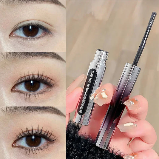 Eyelash Extension Mascara Makeup Waterproof Lasting Silk Fiber Black Brown Curling Lengthen Non-smudge Mascara Eyes Cosmetics