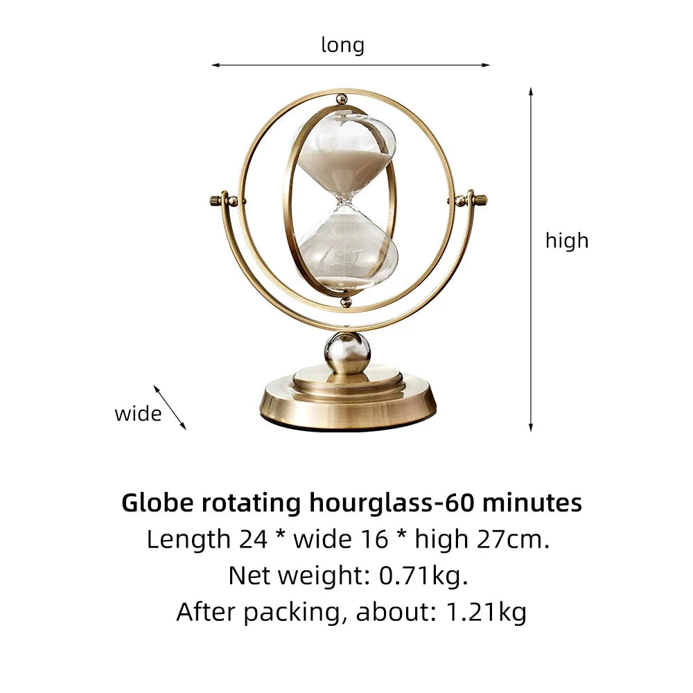 2021 Nordic Creative Retro Metal Hourglass Timer TV Cabinet Porch Decoration Hourglass Timer Office Home Decoration Ornaments