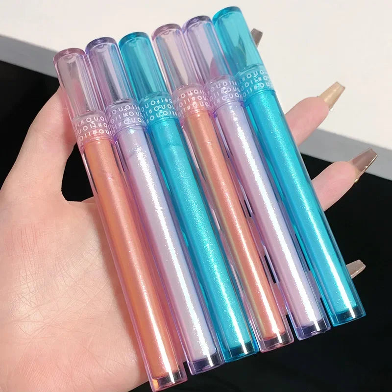 Glitter Highlighter Liquid Eyeshadow Pearlescent Brighten Lying Silkworm Waterproof Diamond Polarized Eyeshadow Makeup Cosmetic