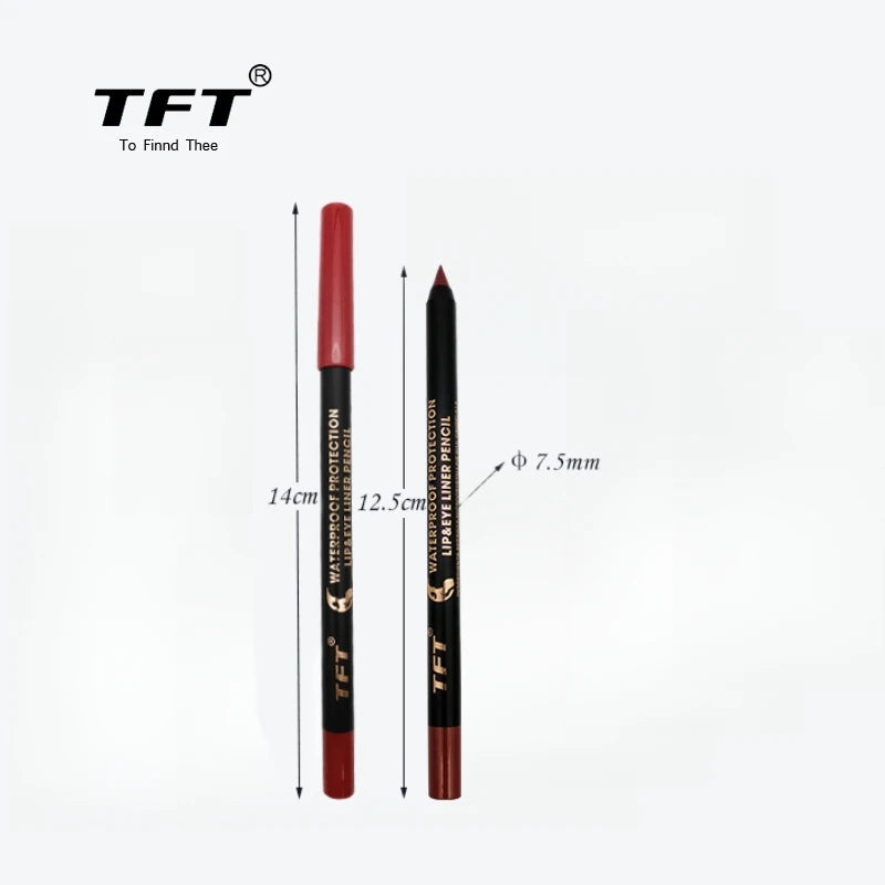 Long lasting Lipliner Pencil 15 Colors Make up Lip Cosmetic Matte Soft Lip Liner Stick As Eyeliner Pen For Women's Makeup Korean