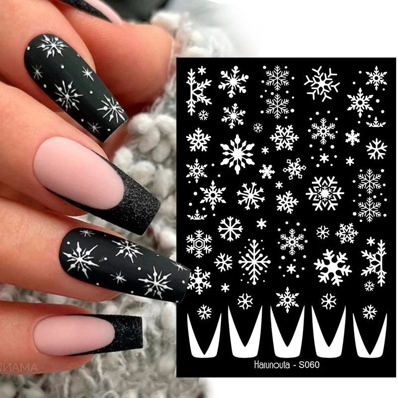 Sliver Stars Nails Stickers 3D Laser Stylish Adhesive Nail Sticker Manicure Decoration Nail Stickers for Nails Nail charms