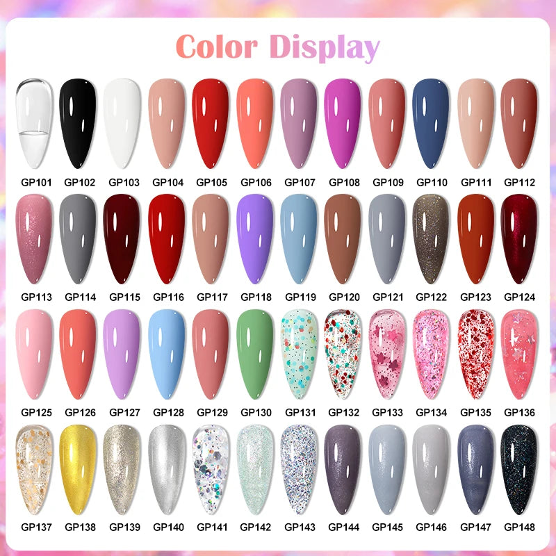 MEET ACROSS 8ml Pink White Nude Water-Based Peel Off Nail Polish Glass Bottle Nail Art Polish DIY Design No Need Lamp