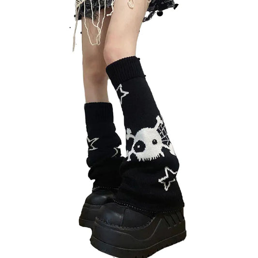 Autumn And Winter Spicy Girls Star Skeleton Elemental Leggings Show Thin Students Pile Up Socks And Wear Both Front And Back