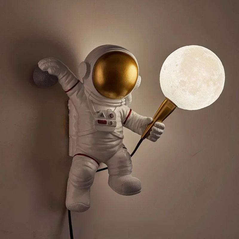 New Design Astronaut LED Wall Lamp Table Lamp Children's Room Bedroom Bedside  Living Room Moon Lighting Boy Planet Night Lamp