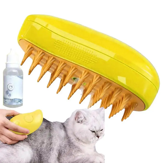 3 In 1 Cat Steamy Brush Self Cleaning Steam Cat Brush  for Massage Dog Cat Hair Remover Comb Pet Grooming Beauty Brushes