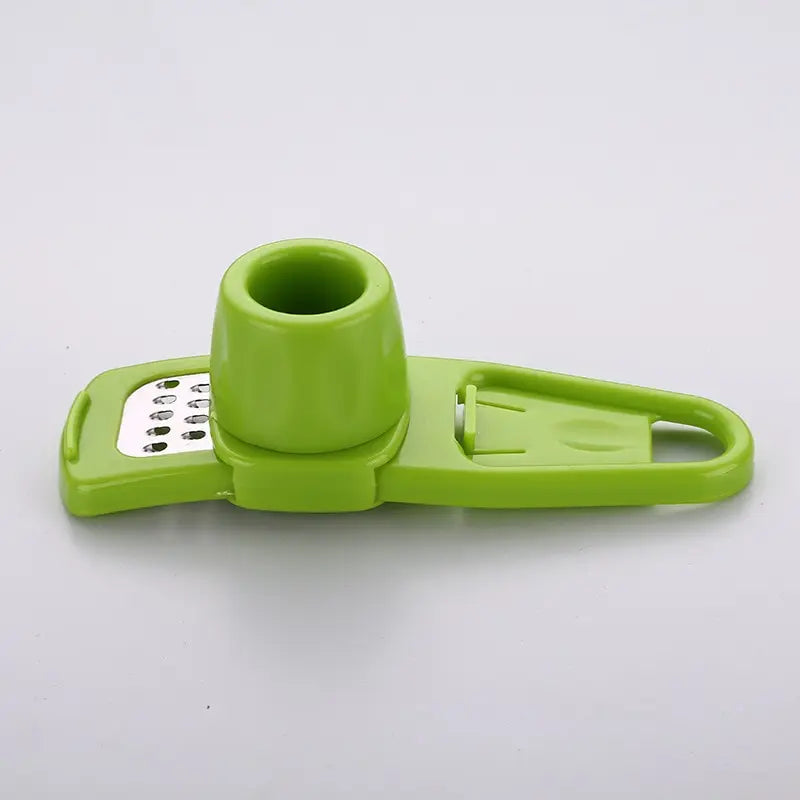 1 Pack Mini Garlic Grinder Creative Garlic Press Kitchen Garlic Mash Manual Garlic Mashing Green Kitchen Gadgets