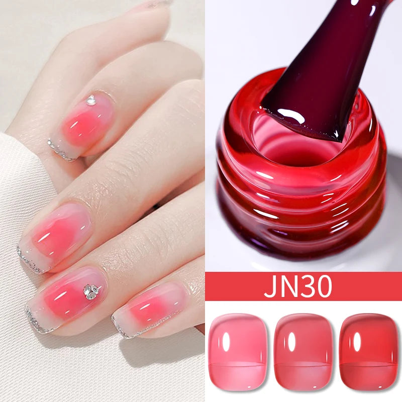 BORN PRETTY 10ML 8-in-1 Strong Nail Glue Gel Nail Polish Transparent Clear Function Gel Thickness Rubber Base Rhinestone Glue