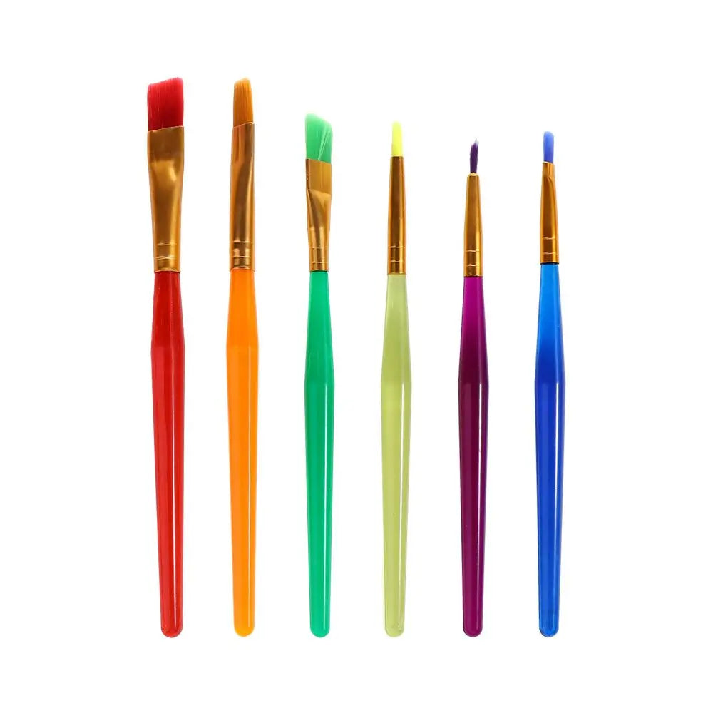 6pcs/set Paint Brushes Art Brush for Acrylic Oil Watercolor Artist Professional Painting Kits