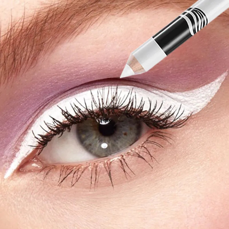 1PC New White Eyeliner Makeup Lasting Smooth Easy To Wear Eyes Brightener Waterproof Fashion Eyes Liner Pencils Eye Makeup Tools