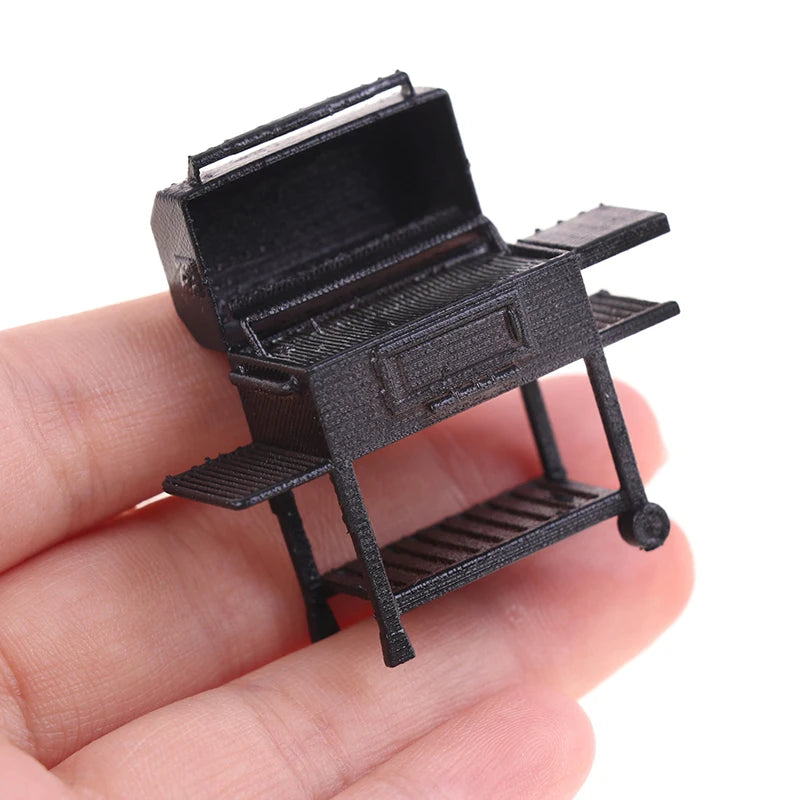 Cute Mini Furniture Barbecue Rack Grill Miniature Ornaments Doll House Gadget Kitchen Food For Dollhouse Kids Toys