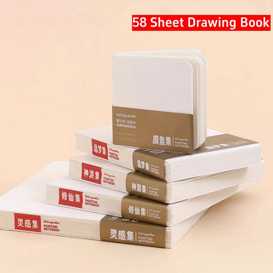 Drawing Book Sketch Compact Professional Sketchbook 200g Art School Supplies Pencil Drawing Notepad Student Stationery 58 Sheets