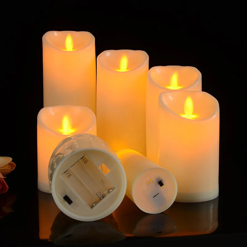 Flameless LED Candle lights Bright Battery Powered Tea lights With Realistic Flame Christmas Holiday Wedding Home Decor