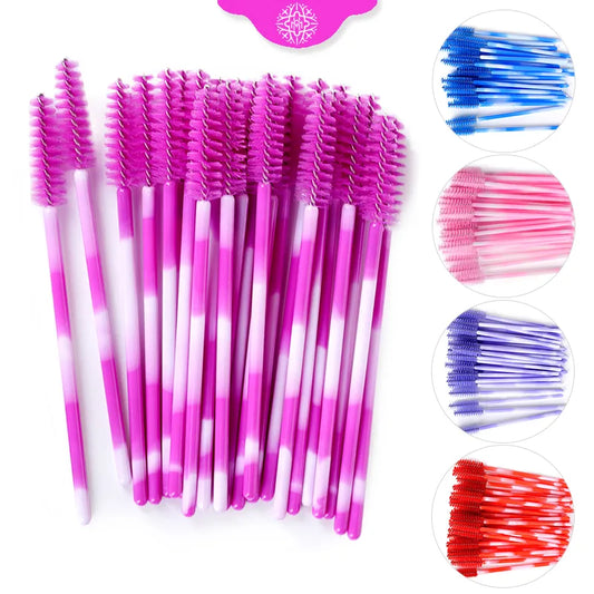 50/100Pcs Makeup Brush Eyelash Eyebrow Brushes Comb Disposable Mascara Wand Eyelashes Extension Supplies Cosmetics Make Up Tools