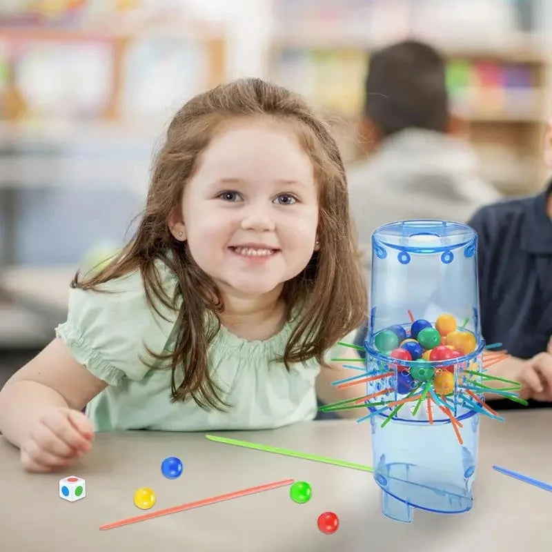 Kids Sticks Board Game With Beads Sticks And Game Unit Stick Games Helps To Build Close Interaction Toy gift