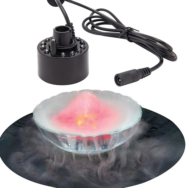 Halloween Mini Mist LED Pumpkin Light Fogger Water Party Prop Color Changing Holiday Party Decor Mist Maker Smoke Fog Machine