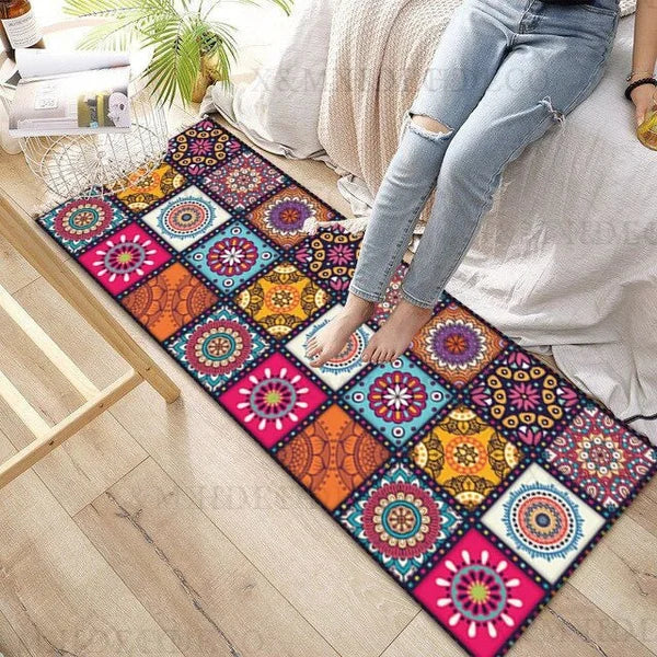 Mandala Style Series Carpets Rugs for Living Room Bedroom Decorative,Doormat Kitchen Bathroom Non-slip Floor Mats Area Rug Gifts