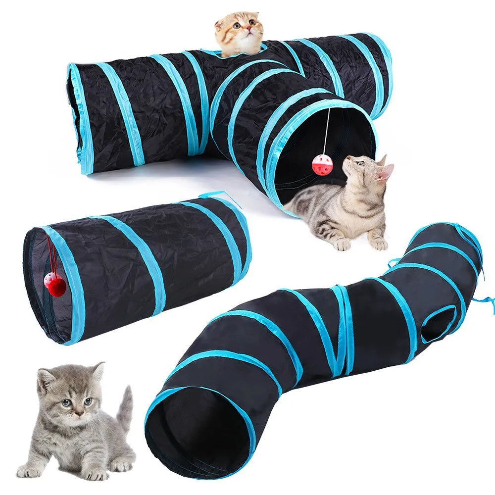 Wide Variety Of Cat Tunnels Toy Foldable Kitty Training Interactive Fun Toy  Pet Self Entertainment Tube Toys Cat Supplies