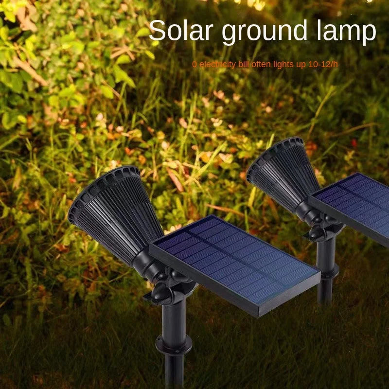 Outdoor Solar Spotlights Ground-plugged Lawn lamp LED 4/7Bulbs IP65 Waterproof Garden Stone Decorative Lamp tree-expanding light