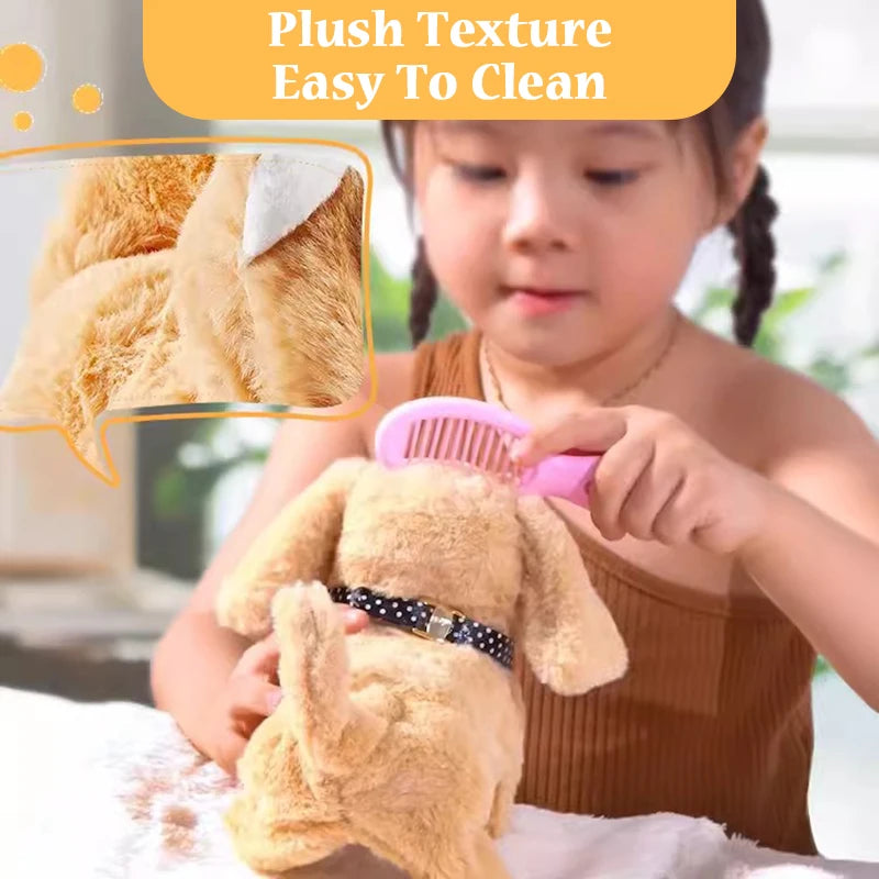 Children Simulation Toy Pretend Play Set Electric Plush Pet Interactive Walking Animal Dolls Education Toys for Girls Boys