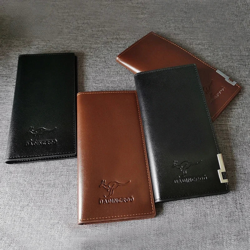 Fashion Wallet Vintage PU Leather Long Wallets Coin Pocket Billetera Hombre Man Purse Male ID Card Holder Multi-card Money Bag