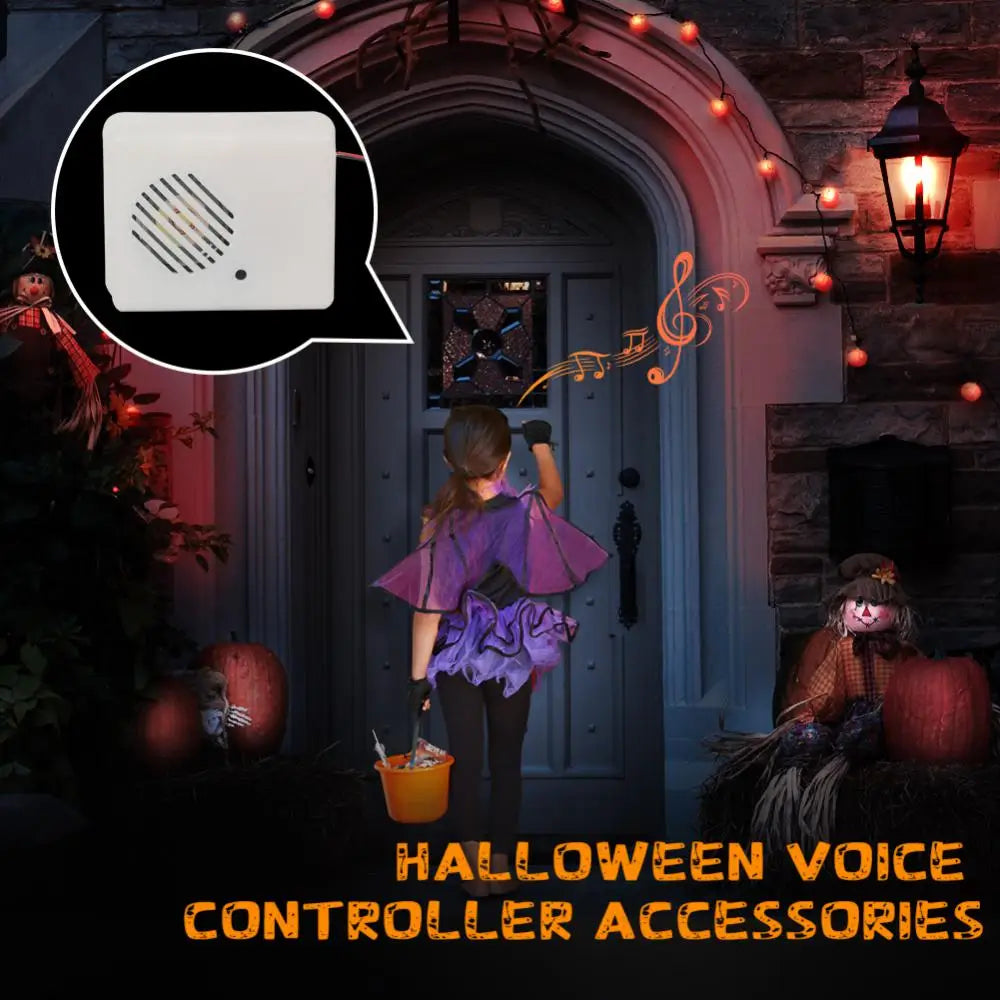 Sound Sensor Halloween Scream Speaker Horror Screaming Tricky Voice-activated Props Scary Sound Sensor For Party Decoration