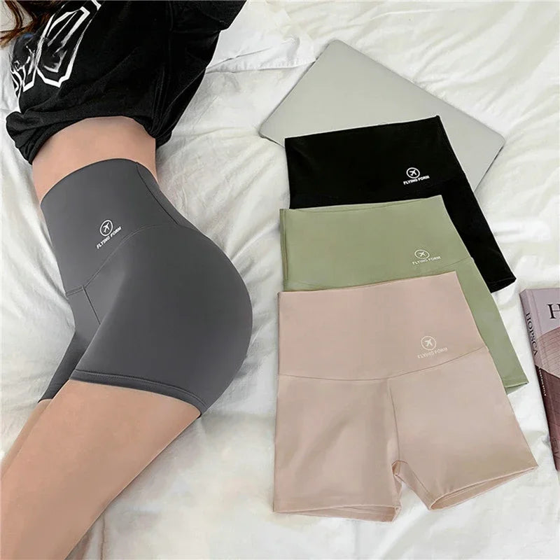 2023 Summer Sports Yoga Shorts Women Letter Embroidery Biker Shorts Women High Waist Casual Streetwear Elastic Female Underwear