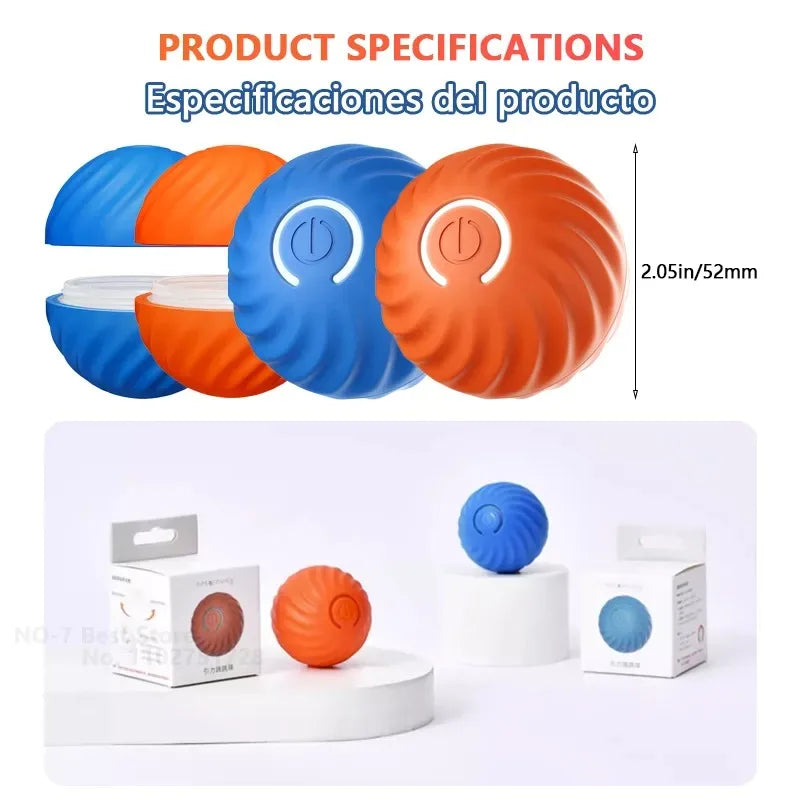 Smart Dog Toy Ball for Dogs Electronic Interactive Pet Products Training Plush Automatic Jump Roll Ball Rechargeable