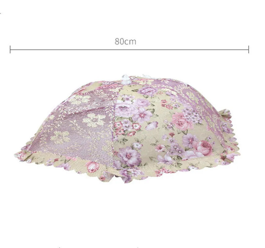 1PC Portable Umbrella Style Food Cover Anti Mosquito Meal Cover Lace Table Home Using Food Cover Kitchen Gadgets Cooking Tools