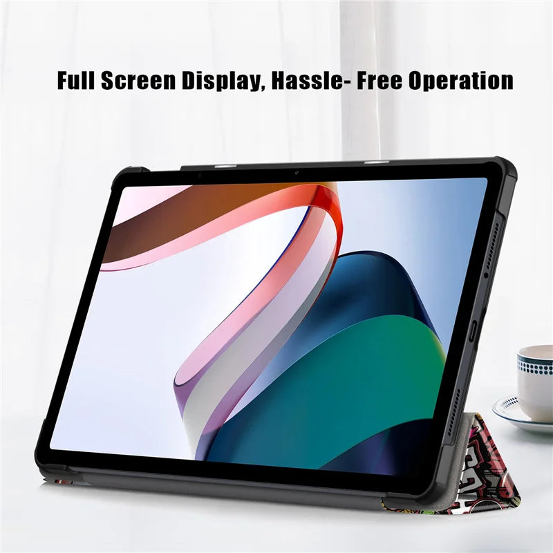 Case for Xiaomi Redmi Pad SE Tablet Cover Tri-folding Stand for Redmi Pad SE 11'' 2023 Case Cover Auto Wake Sleep