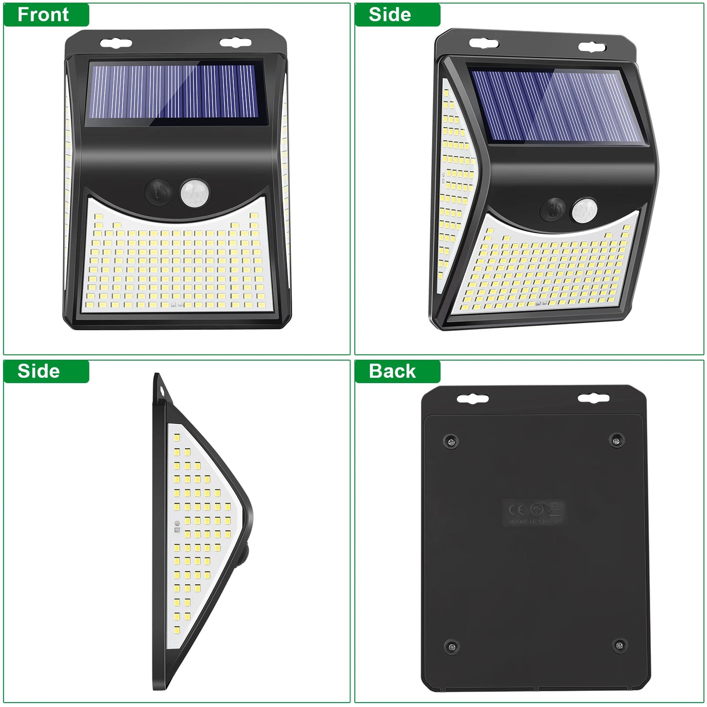 244 222 LED Solar Light Outdoor 4 Modes Motion Sensor PIR Wall Light Waterproof Solar Lamp Solar Powered Garden Focos Solares