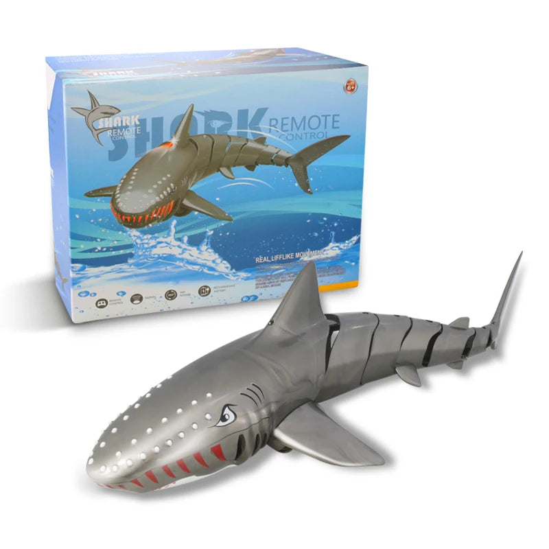 2.4G Remote Control Shark Toys Children Pool Beach Swim Bath Toys For Kids Outdoor RC Simulation Electronic Submarine Shark Boy