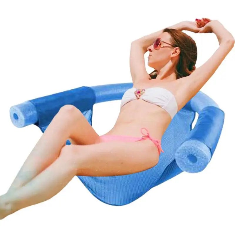 Floating Pool Water Hammock Pool Float Lounger Kid Adult Durable Swim Ring Bed Net Cover Pool Noodle Chair Swimming Accessories