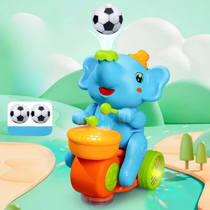 Children's Toys Electric Ball Blowing and Drumming, Small Elephant Universal Vehicle, Floating Ball Automatic Obstacle Avoidance