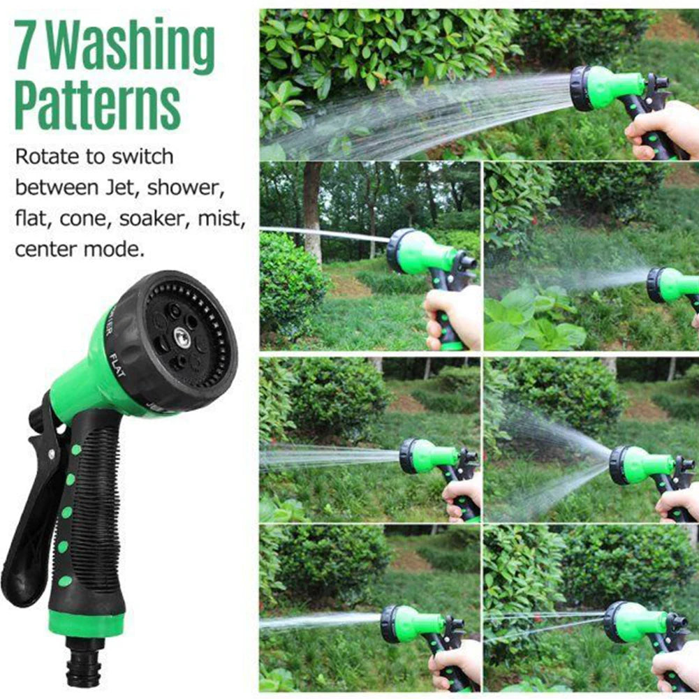 EVA Tube Expandable Garden Hose Quick Connect High Pressure Water Sprayer Sprinkler GardeningWatering Hose Cleaning Water Gun