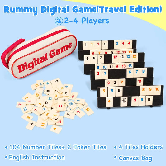 Standard Israeli Mahjong, Digital Mahjong Cards, Rummy Classic Table Game, Leisure Gathering Multiplayer Board Games Props