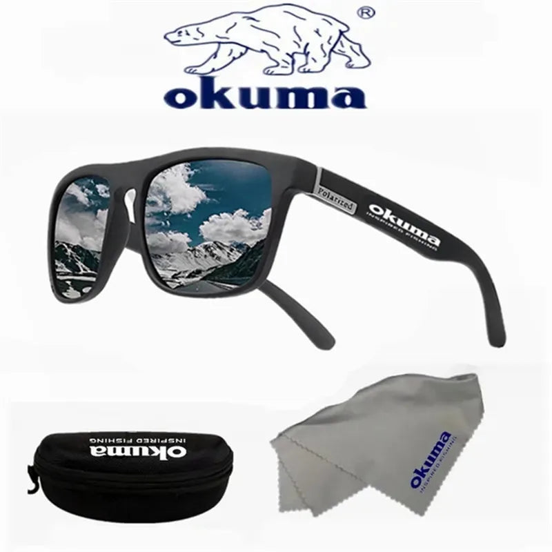 Okuma polarized sunglasses UV400 for men and women outdoor hunting, fishing, driving bicycles, sunglasses optional box